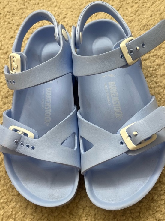 Birkenstock Other - Birkenstock Light Blue EVA Dual Buckle Sandals Kids